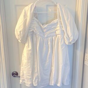 Abercrombie & Fitch White Women's Mini Emerson Dress